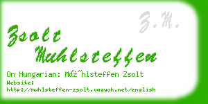 zsolt muhlsteffen business card